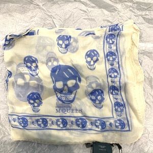 Alexander McQueen skull silk scarf